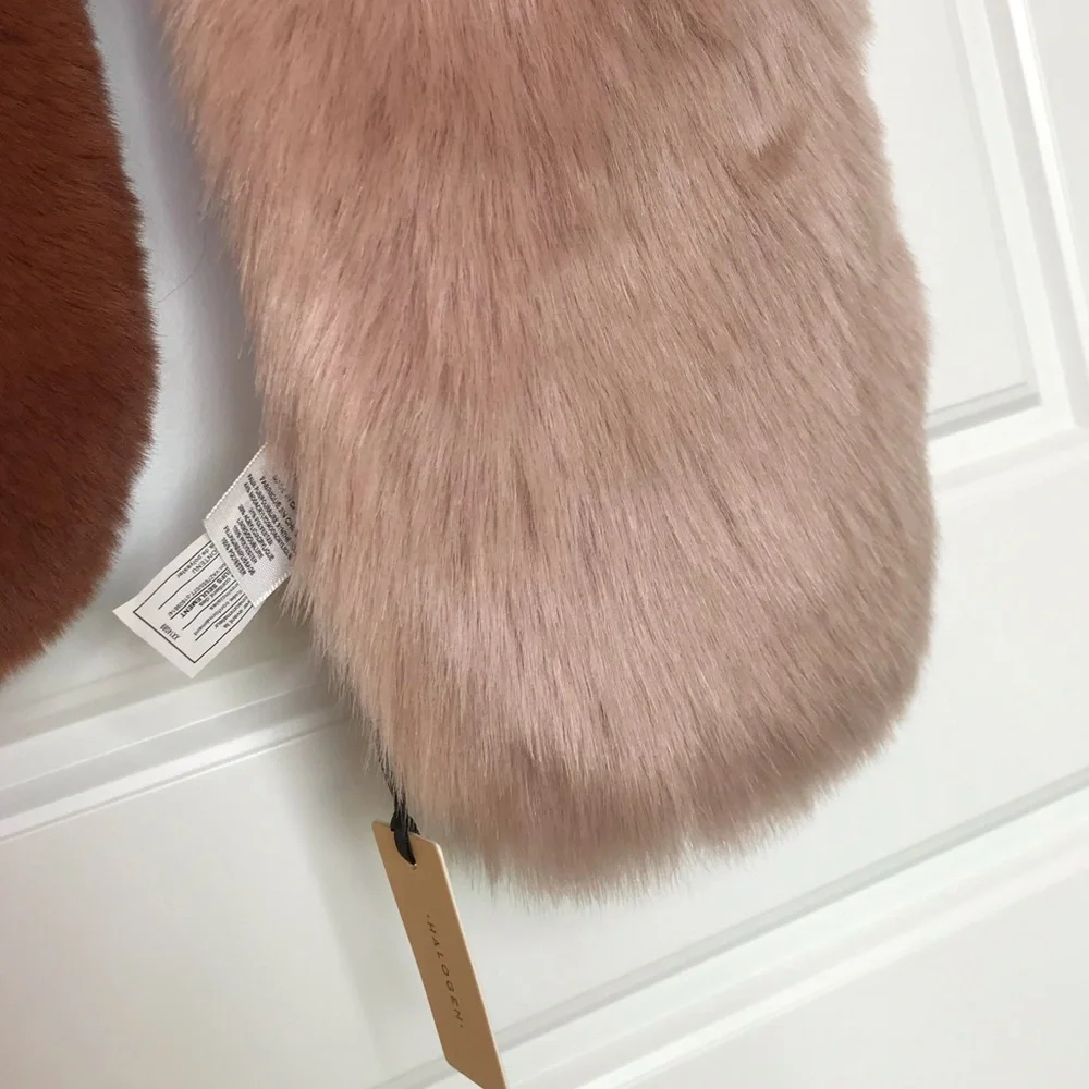 NORDSTROM Halogen NEW Boho Faux Fur Scarf Stole